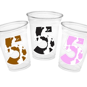 COW PARTY CUPS - Cow Cups Cow Birthday Cups Farm Animal Cups Cow Party Favors Farm Cow Baby Shower Cow First Birthday Cow Party Decorations