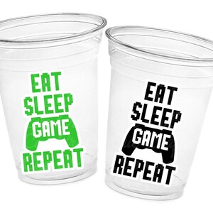 GAMING PARTY Cups - Video Game Cups Video Game Party Cups Level Up Party Decorations Gamer Baby Shower Decorations Video Game Birthday