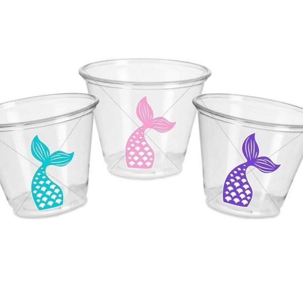 MERMAID PARTY CUPS - Mermaid Birthday Cups Mermaid Party Cups Mermaid Party Decorations Mermaid Party Favors Mermaid Mermaid Party Decor