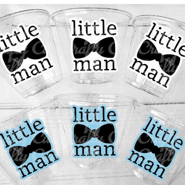 LITTLE MAN PARTY Cups - Little Man Cups Little Man Baby Shower Little Man Party Decorations Little Man Bow Tie Party Favor Cups Little Man