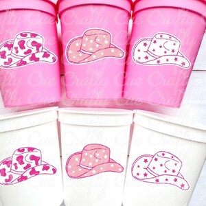 Cowgirl Hat Party Cups Cowgirl Party Cups Cowgirl Favors Let&#39;s Go Girls Cups Rodeo Party Cups Cowgirl Bachelorette Party Cups Favors