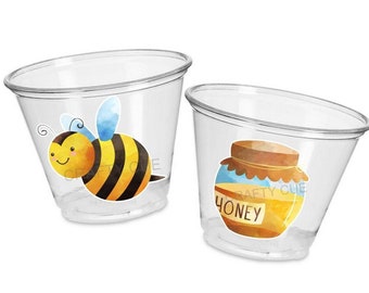 BUMBLE BEE PARTY Cups - Bumble Bee Cups Bumble Bee Baby Shower Bumble Bee Birthday Bumble Bee Decorations Bumble Bee Party Supplies