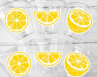 Lemon Party Cups, Lemon Birthday, Lemon Party Favors, Lemon Party Favors, Lemon First Birthday, Lemon Baby Shower Lemon Decorations Lemonade