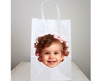 Custom Party Bags Personalized Party Bags Face Birthday Bags Face Bags Birthday Goody Bags Kid Face Bachelorette Favor Bags Decorations