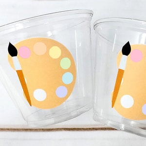ART PARTY CUPS - Art Painting Party Treat Cups Paint Party Favors Art Party Cups Art Party Treat Cups Painting Party Favor Art Party Favor