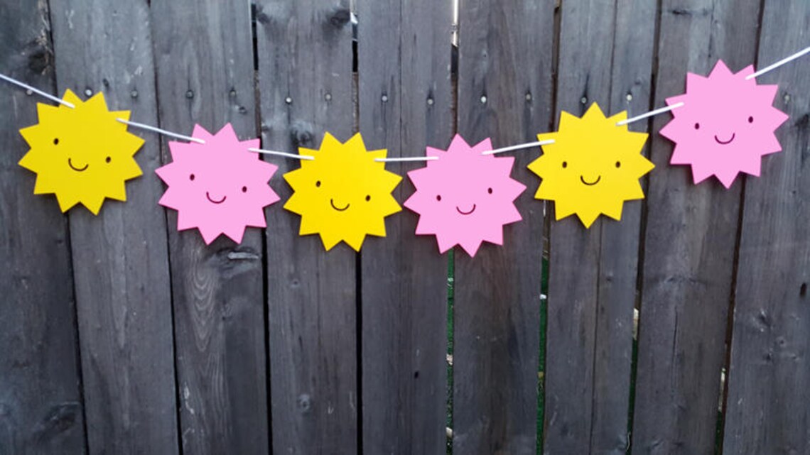 Sun Banner Sun Garland Sunshine Banner Sunshine Garland Etsy