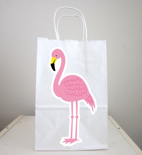 Flamingo Goody Bags Flamingo Favor Bags Flamingo Gift Bags Etsy