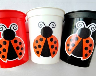 Ladybug Party Cups Ladybug 1st Birthday Ladybug Party Ladybug Treat Cups, Ladybug Party Cups Ladybug Decorations Ladybug Cups Lady Bug First