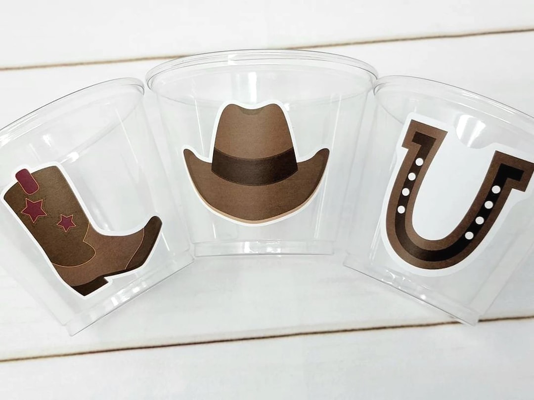  Plastic Cowboy Boot Cup Party Accessory (1 count) : Home &  Kitchen