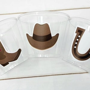 COWBOY PARTY CUPS - Cowboy Cups Cowboy Party Decorations Cowboy Baby Shower Decorations Baby Sprinkle Cowboy Boots Birthday Decoration Favor