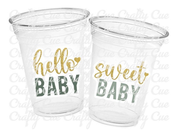 Baby shower sale cups favors