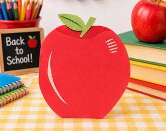 Apple Shaped Napkins 24 Ct, Back to School Party Napkins, Teacher Appreciation, Classroom Party Supplies, School Decorations, Fall Party