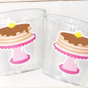 Pancake Party Cups, Pancake Treat Cups, Pancake Birthday, Pancake Party, Pancake Party Favors, Pancakes and Pajamas