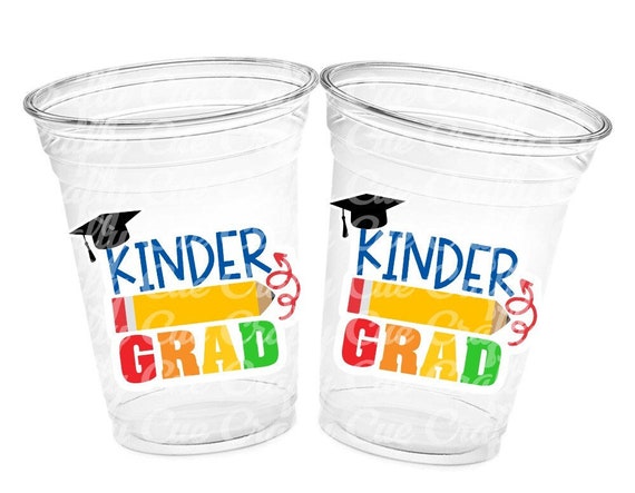 KINDERGARTEN GRADUATION CUPS - Kindergarten Graduation Cups 2023 Graduation Cups Graduation Party Graduation 2023 Party Favors Kinder Party Il_570xn