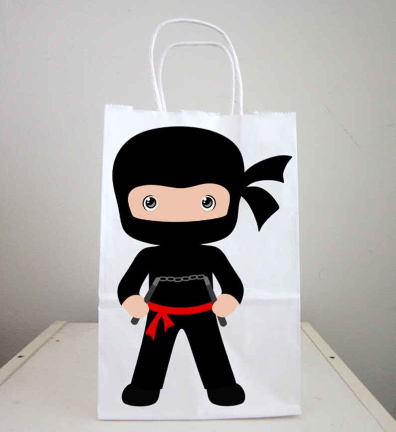 Ninja Goody Bags Ninja Favor Bags Ninja Party Bags Karate Etsy