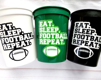 FOOTBALL PARTY CUPS - Football Cups Football Party Cups Football Birthday Cups Football Party Cups Sports Party Cups Football Party Favors