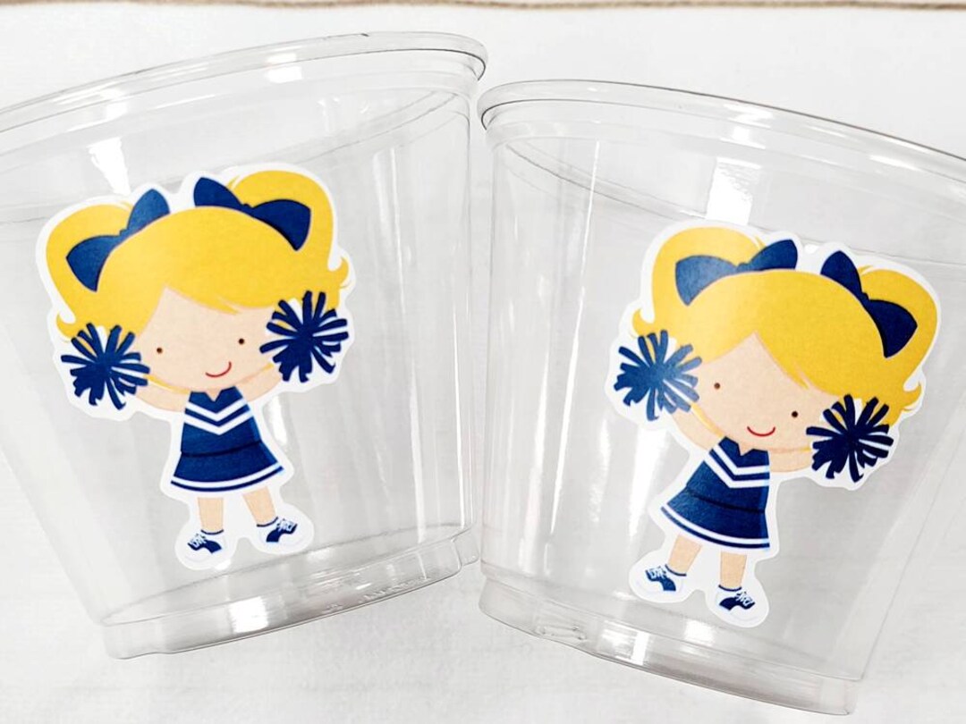 CHEERLEADER PARTY CUPS - Cheer Party Cups Cheerleader Party Cups Cheer ...