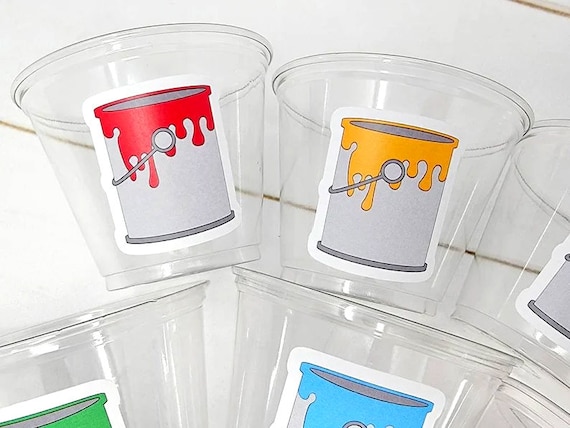 ART PARTY CUPS - Art Painting Party Treat Cups Paint Party Favors