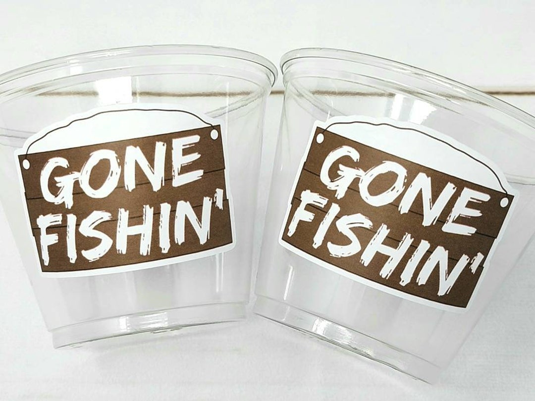 Fishing Cups Fishing Party Decorations The Big One Fishing Birthday  Decorations Fishing Baby Shower Decorations Fishing