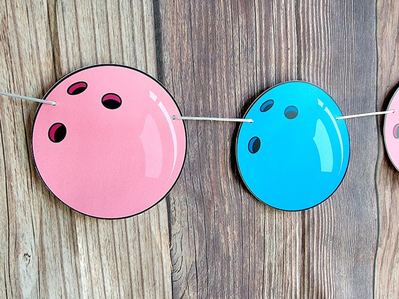 Bowling Garland Bowling Banner Bowling Gender Reveal Banner Etsy