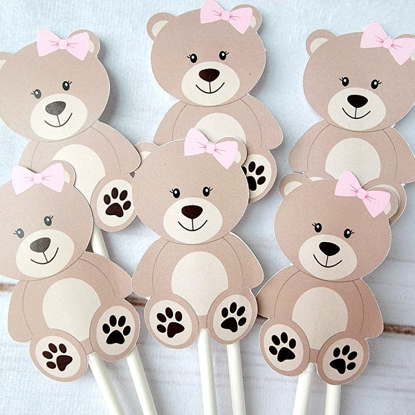 Teddy Bear Cupcake Toppers, Teddybear Cupcake Toppers 217201050A