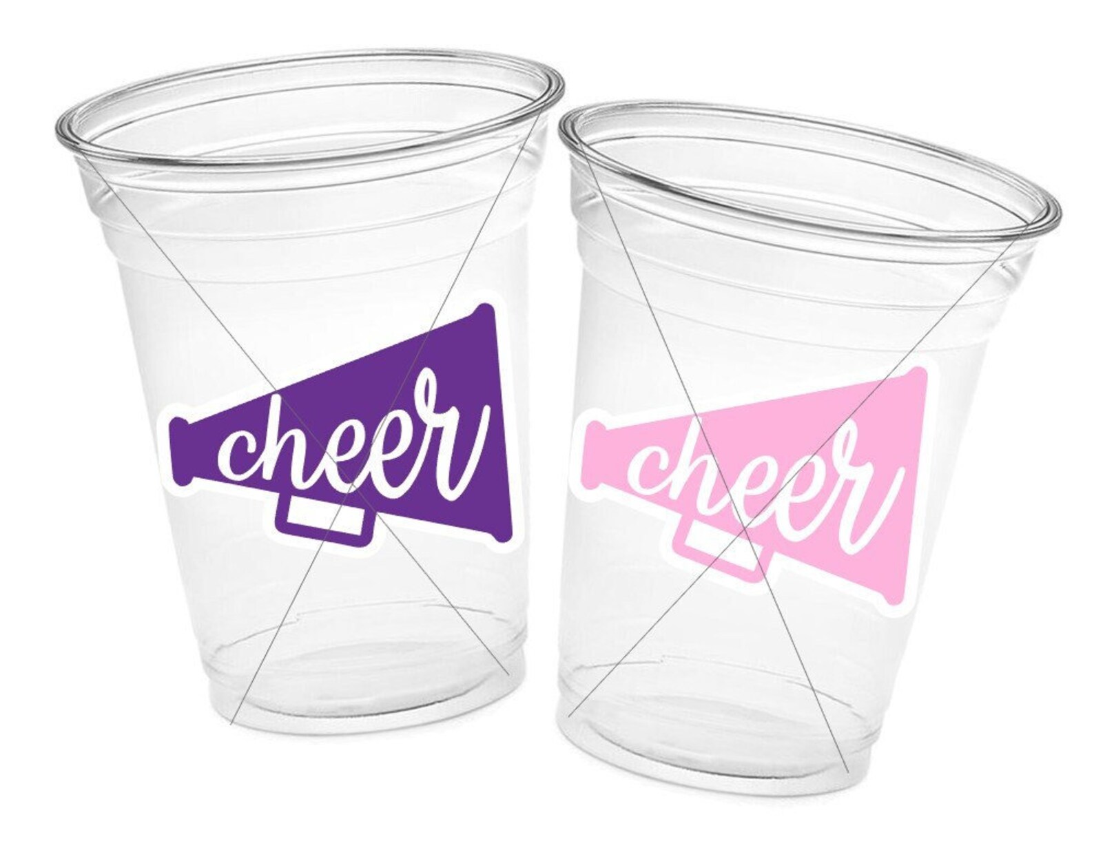 CHEERLEADING PARTY CUPS Cheer Party Cups Cheerleader Party - Etsy