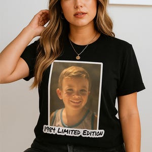 Custom Photo Shirt, Custom Picture Shirt, Photo Birthday Shirt, Picture Tee, Custom Face Shirt, Retro Birthday Shirt, Funny Gift Shirt, 40th image 1