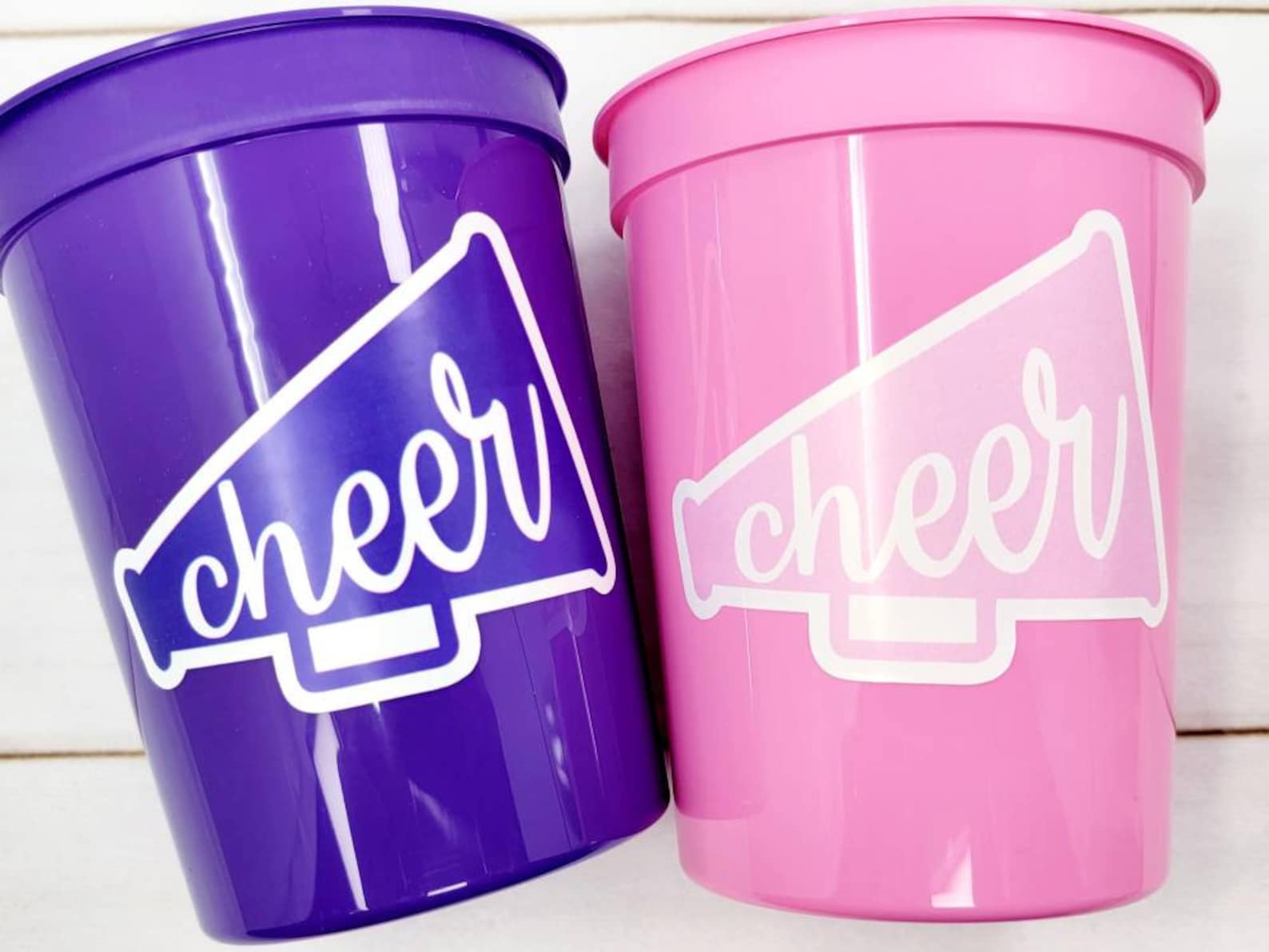CHEERLEADING PARTY CUPS Cheer Party Cups Cheerleader Party Cups Cheer