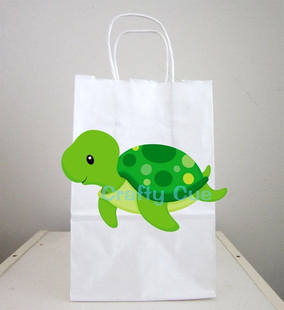 Turtle Goody Bags, Turtle Favor Bags, Turtle Party Bags, Turtle Gift Bags, Turtle Goodie Bags Il_570xn