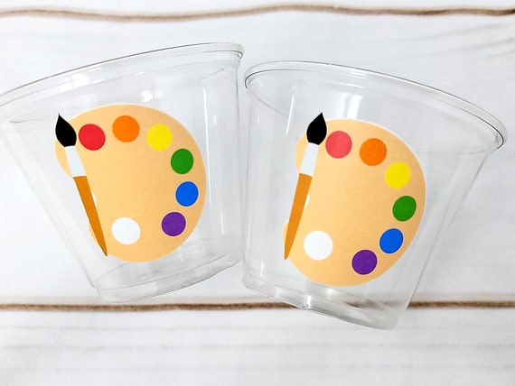 ART PARTY CUPS - Art Painting Party Treat Cups Paint Party Favors