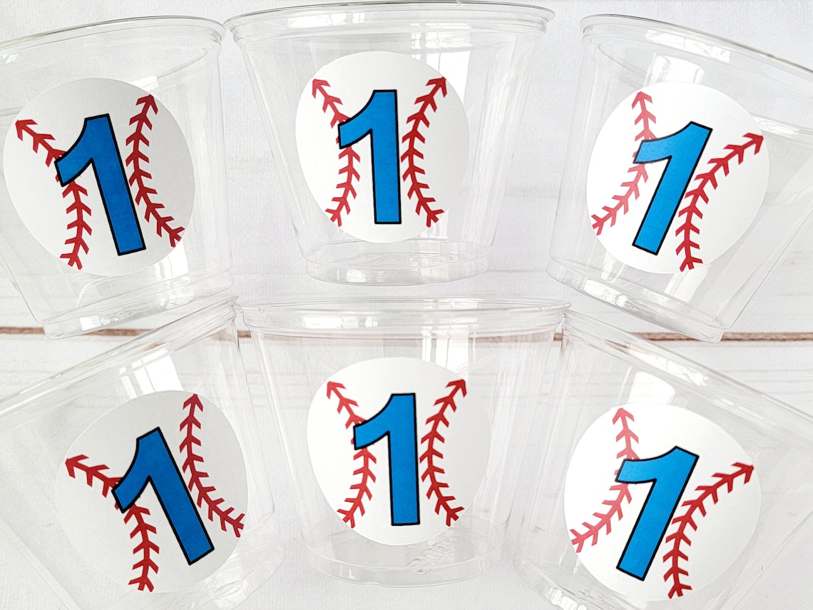 BASEBALL PARTY CUPS Baseball Cups Baseball Party Cups Etsy