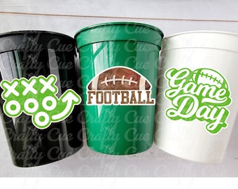 FOOTBALL PARTY CUPS - Football Birthday Cups Football Cups Football Favors Football Party Sports Party Cups Sports Birthday Football Favors