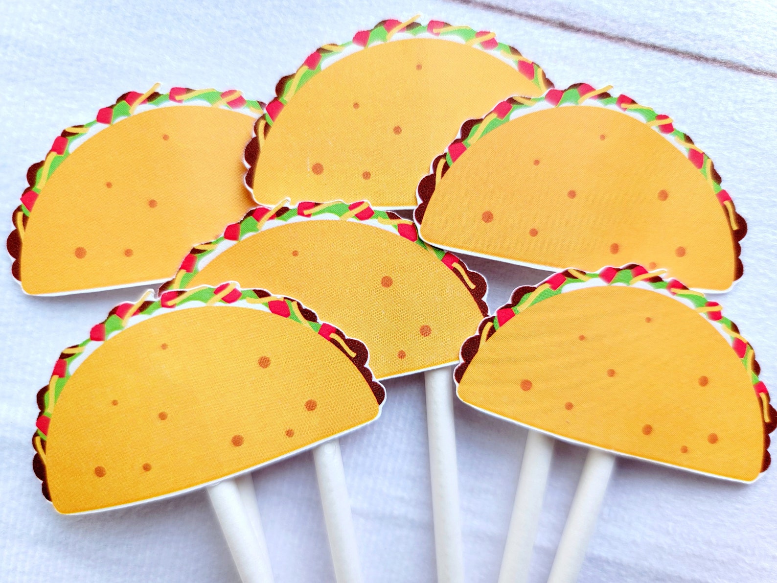 Taco Cupcake Toppers Taco Birthday Taco Party Fiesta Cinco Etsy