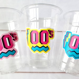 Back to the 2000'S PARTY CUPS 00's Birthday Cups 2000's Party Cups 00's Decorations 00s Birthday Party 00's Birthday Party Decorations 2000s