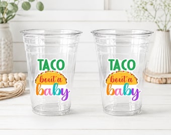 Taco Bout a Baby Cups Taco Party Favors Taco Baby Shower Taco Birthday Fiesta party Fiesta Baby Shower Taco Bout a Baby Decorations favors