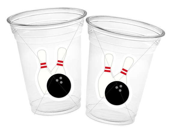 BOWLING PARTY CUPS - Bowling Birthday Cups Bowling Cups First Birthday Bowling Party Decorations Bowling Bowling Cups Bowling Party Favors Il_570xn