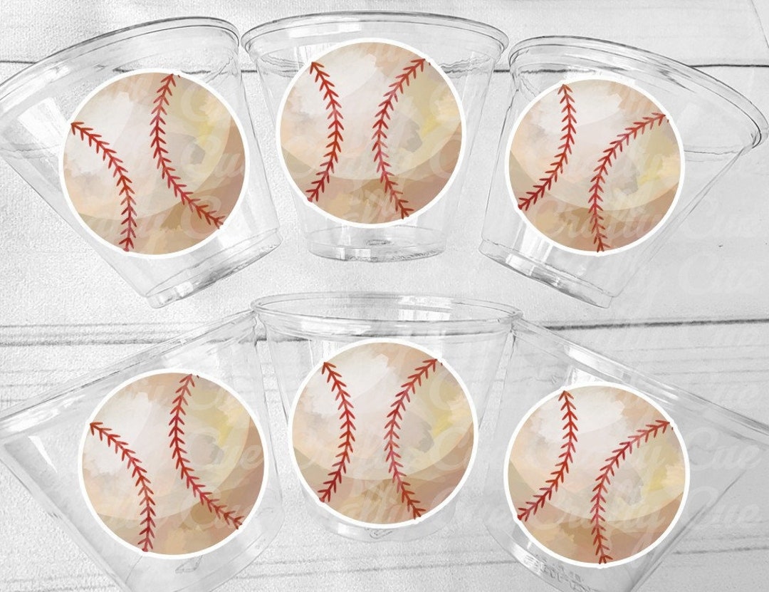 BASEBALL PARTY CUPS Baseball Cups Baseball Party Cups Baseball Birthday