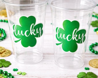ST PATRICKS DAY Cups - Saint Patrick's Day Party Cups St Patrick's Day Party Cups St Paddy's Day Cups Irish Party Cups Party Cups