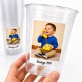 Custom Photo Cups 16oz Personalized Party Cups with Picture Text Vintage Est Year Face Picture Cups Birthday Decorations Supplies Ships Fast
