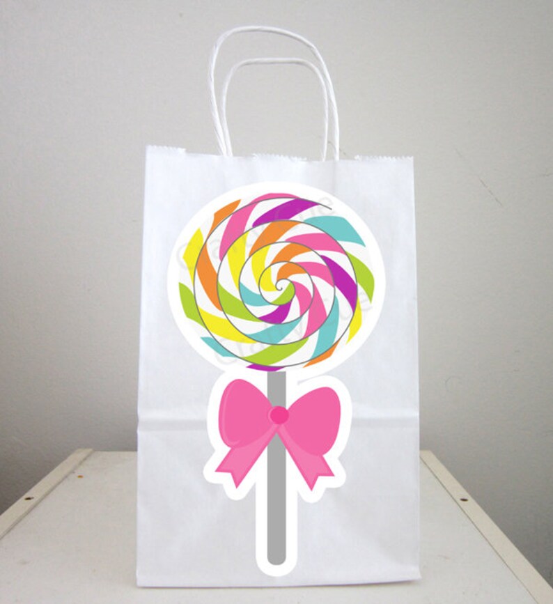 Candy Goody Bags Lollipop Goody Bags Candy Favor Bags Candy Etsy