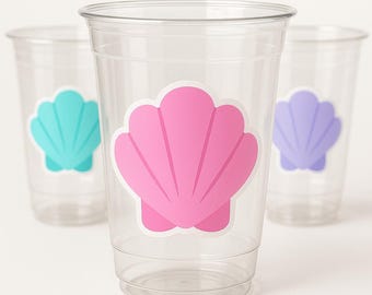 MERMAID PARTY CUPS - Mermaid Birthday Cups Mermaid Party Cups Mermaid Party Decorations Mermaid Party Favors Mermaid Mermaid Party Decor