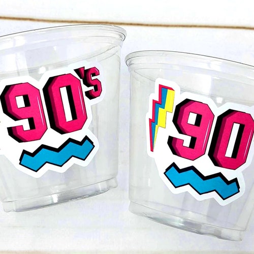 I Love the 90'S PARTY CUPS 90's Birthday Cups - Etsy
