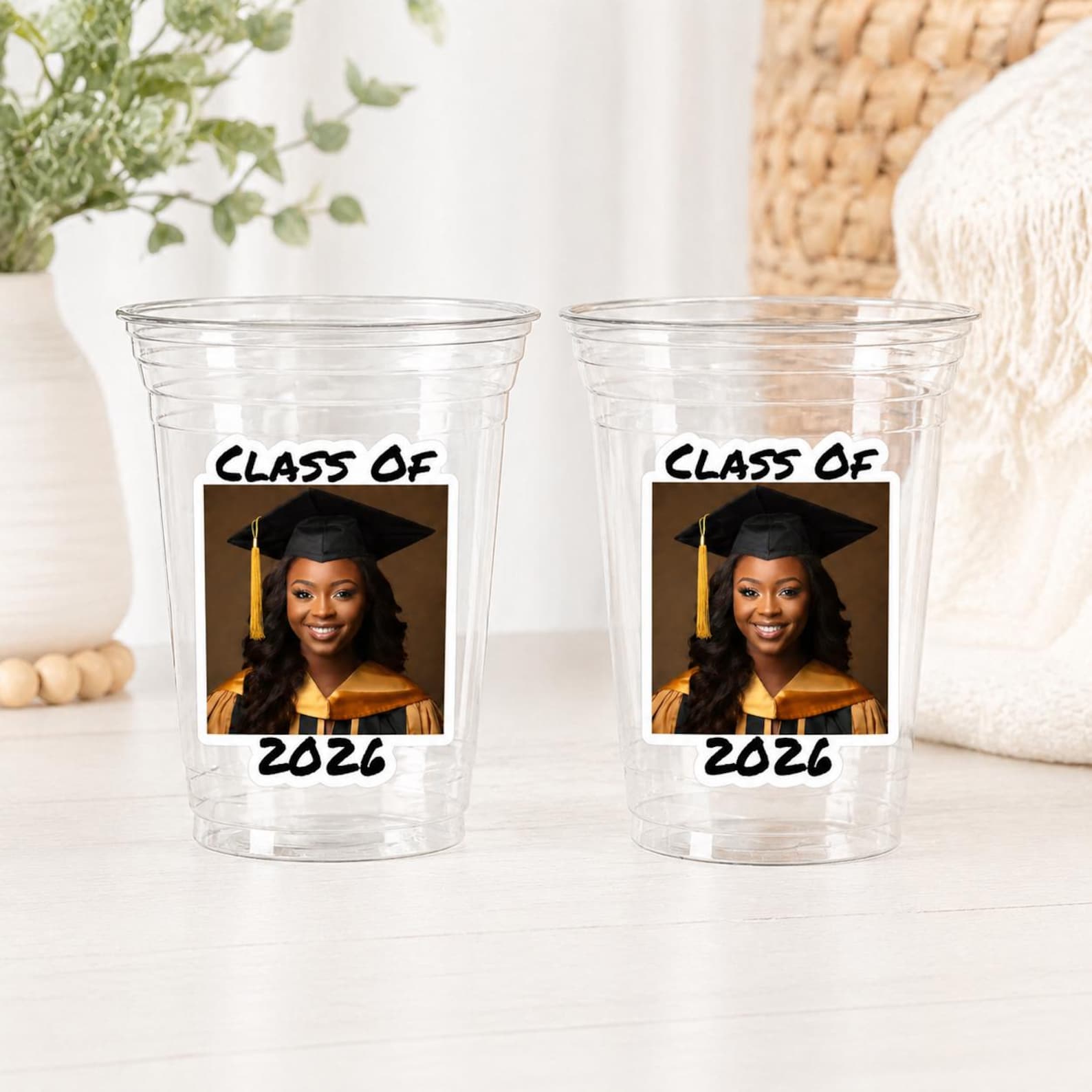 Custom Graduation Cups Custom Plastic Cups Personalized Photo ...