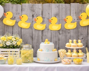 Rubber Duck Banner, Rubber Duck Garland, Rubber Duck Decorations, Rubber Duck Baby Shower, Rubber Duck Photo Prop, Rubber Duck Birthday