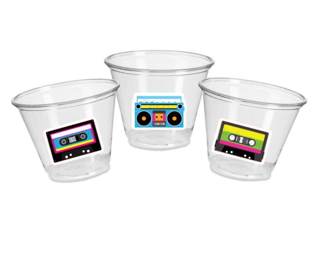 80'S PARTY CUPS 80's Birthday Cups 80's Party - Etsy