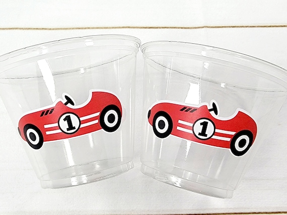 RACING PARTY CUPS - Race Car Cups Racing Birthday Cups Racing Birthday Cups Race Car Party Favors Racing Party Favors Racing Decorations Il_570xn