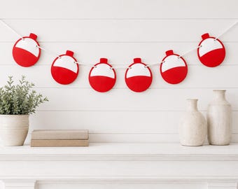 Fishing Bobber Garland, Fishing Party, Fish Bobber Garland, fishing Baby Shower, Fishing Birthday Party, Fishing Banner