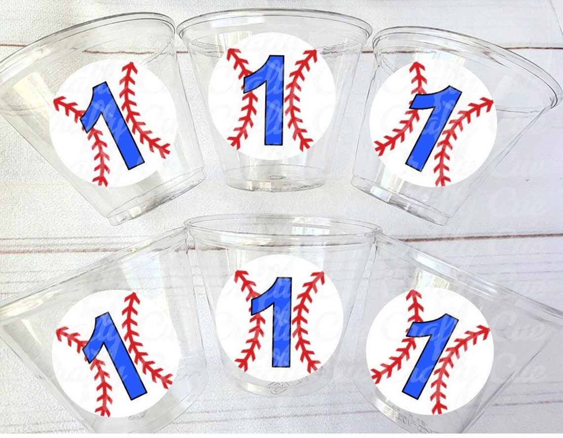 BASEBALL PARTY CUPS Baseball Cups Baseball Party Cups Etsy