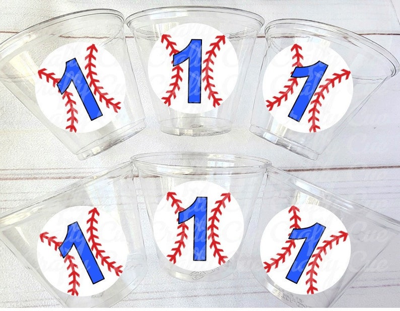 BASEBALL PARTY CUPS Baseball Cups Baseball Party Cups Etsy