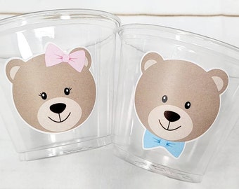 Teddy Bear Party Cups, Teddy Bear Treat Cups, Teddy Bear Birthday, Teddy Bear Party, Teddy Bear Party Favors, Teddy Bear Baby Shower